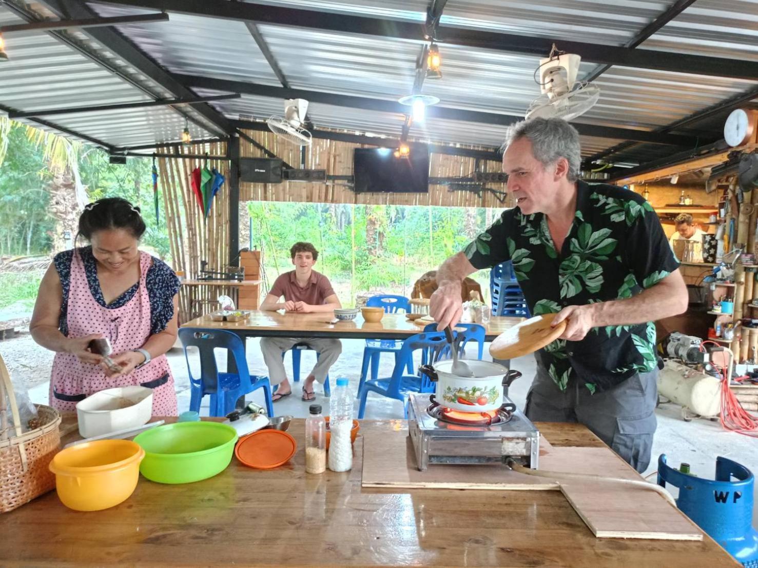 Green Garden Homestay Ban Khlong Wa Exteriör bild